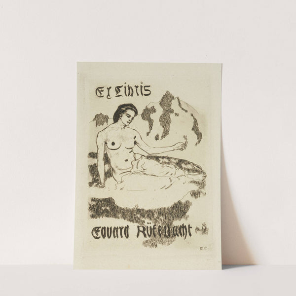 Bookplate of Eduard Rüfenacht (1903) by Emil Cardinaux