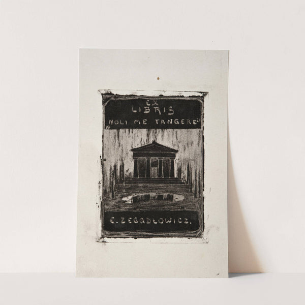 Bookplate of Emil Zegadłowicz (1912) by Ludwik Misky