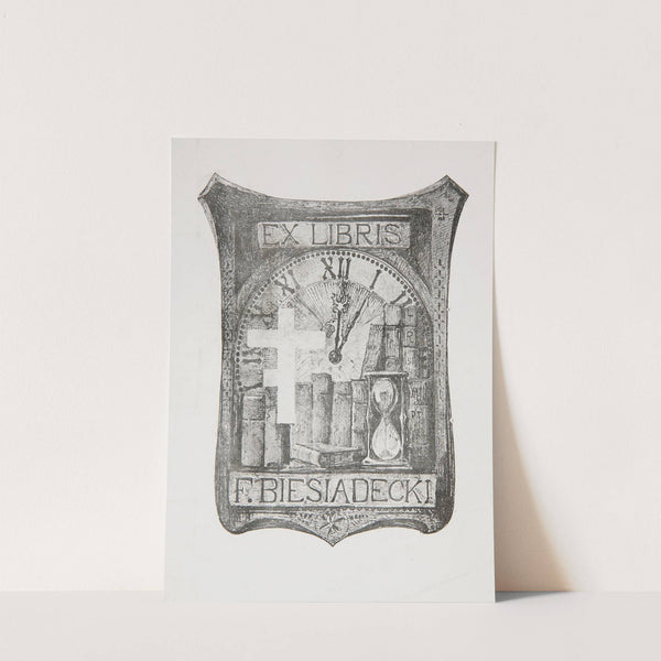Bookplate of Franciszek Biesiadecki (1903) by Tadeusz Rychter