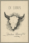 Bookplate of Frederic Remington (1880)