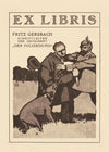 Bookplate of Fritz Gersbach Schriftleiter der Zeitschrift `Der Polizeihund` (1910)
