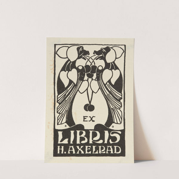 Bookplate of H. Axelrad (1910) by Alfred Offner