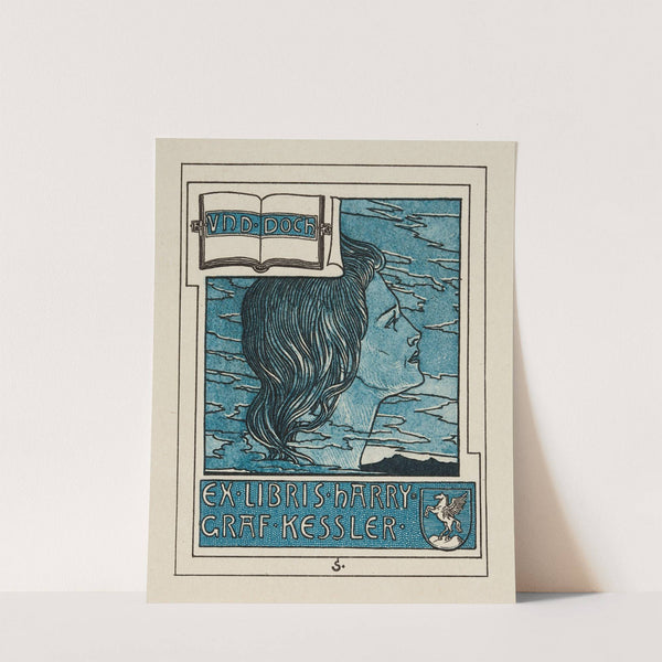 Bookplate of Harry Graf Kessler (1896) by Joseph Sattler