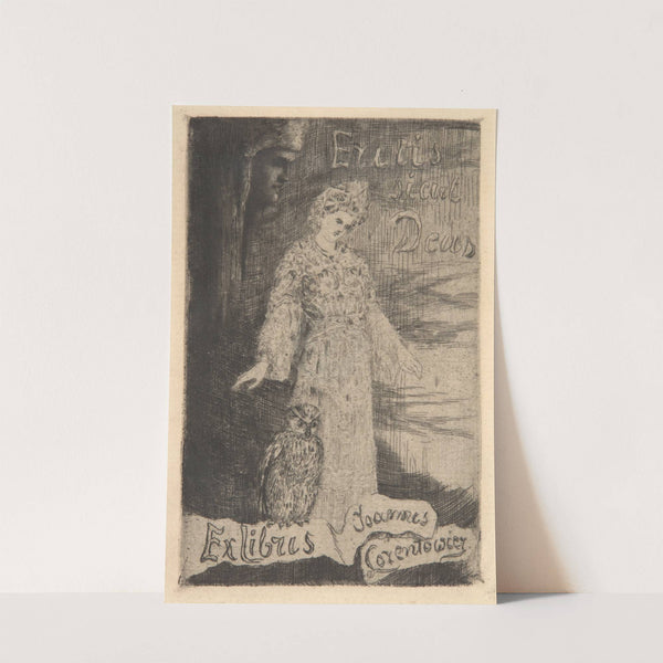 Bookplate of Jan Lorentowicz (1868-1940) (1906) by Franciszek Siedlecki