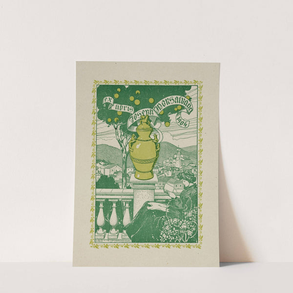Bookplate of Joseph Monsalvatje (1904) by José Triadó