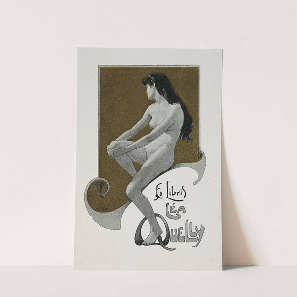 Bookplate of Léa Quelly (1913) by Louis Titz