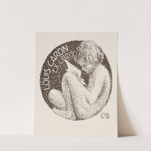 Bookplate of Louis Caron (1900) by Vojtech Preissig