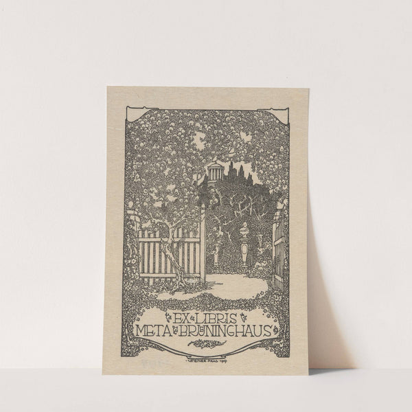 Bookplate of Meta Breuninghaus (1907) by Hugo Steiner-Prag