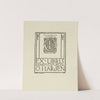 Bookplate of O.I. Larsen (1902) by Joseph W. Simpson