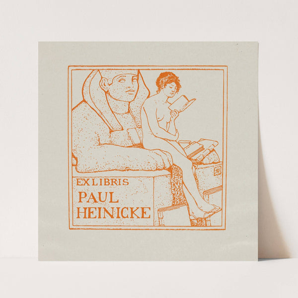 Bookplate of Paul Heinicke (before 1910) by Armand Rassenfosse