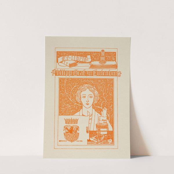 Bookplate of Philipp Graf zu Eulenburg (1896) by Joseph Sattler