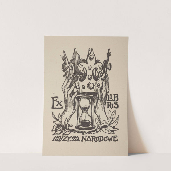 Bookplate of the National Museum in Kraków (1902) by Jan Bukowski