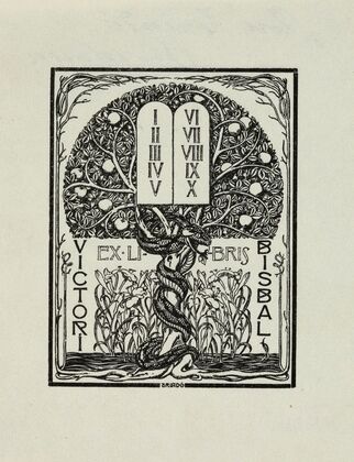 Bookplate of Victori Bisbal (1903 - 1910)