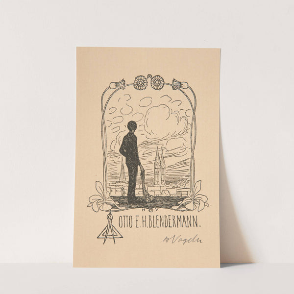 Bookplate: Otto E. H. Blendermann (1897) by Heinrich Vogeler