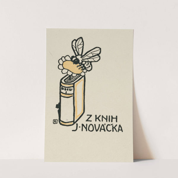 Bookplate; Z knih J. Nováčka (1909) by Vojtech Preissig
