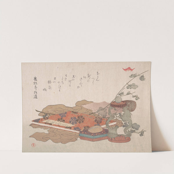 Bookstand Containing a Crystal Ball and a Piece of Cloth by Kubo Shunman