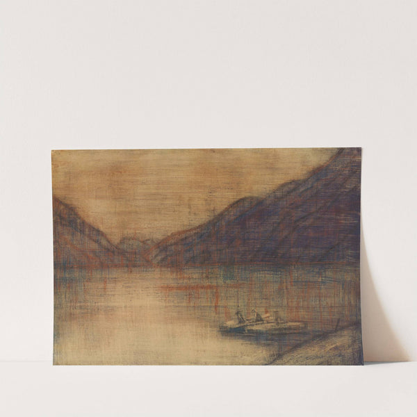 Boot auf dem Lago Maggiore (1934) by Christian Rohlfs