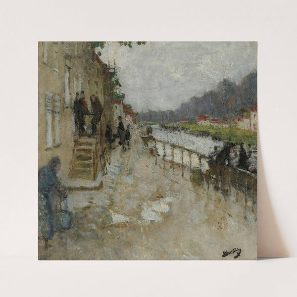 Bord De Canal À Saint-Mammès by Pierre-Eugène Montézin