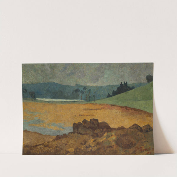 Bord de la mer à marée basse en Bretagne by Paul Sérusier