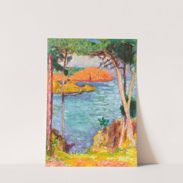 Bord de mer, pins et rochers rouges by Pierre Bonnard