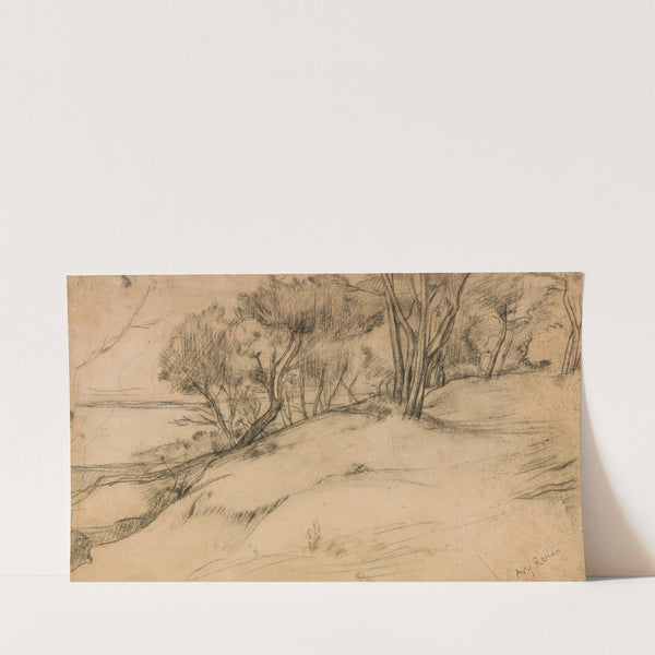 Bord de mer planté de pins, à Noirmoutiers by Ary Ernest Renan