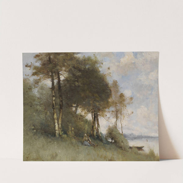 Bords De La Seine A Mantes by Paul Désiré Trouillebert