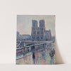 Bords de la Seine avec Notre-Dame sous la pluie (1900) by Maximilien Luce