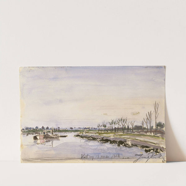 Bords de rivière by Johan Barthold Jongkind