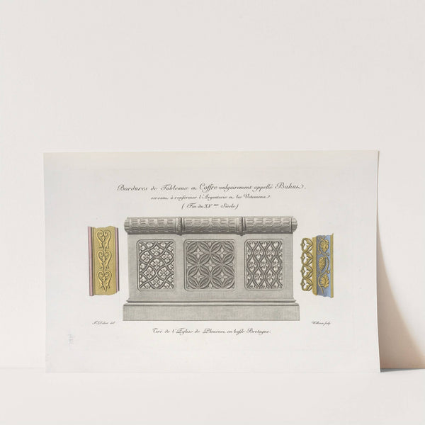 Bordures de tableaux et coffre vulgairement applellé bahut, servant à renfermer l'argenterie et les vetemens by Nicolas Xavier Willemin