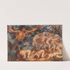 Boreas and the Fallen Leaves (1910) by Evelyn De Morgan