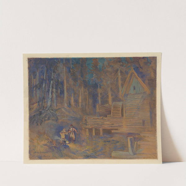 Boris Godounov – maquette de décor – le moulin d’après l’idée de M. Ermolieff (1930) by Konstantin Alexeevich Korovin