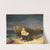Børn, der søger ly ved en båd på stranden by Christian Andreas Schleisner