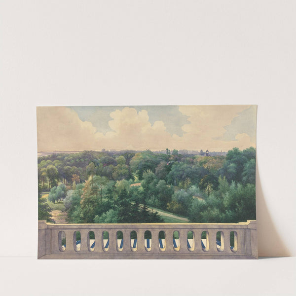 Boschbeek & Groenendaal; View from Turret towards fin du Haarlemmesmeer, Leiden, Bennenbrock, and Hillegom by Gerrit Jan Schouten