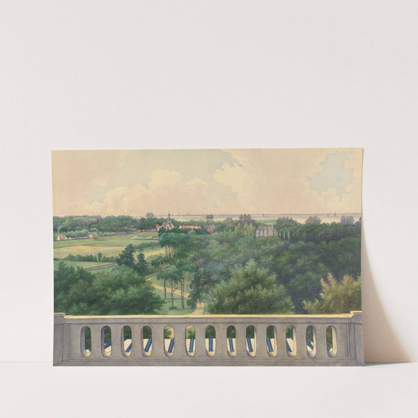 Boschbeek & Groenendaal; View from Turret towards Kamerlaan, Heernstede and Amsterdam by Gerrit Jan Schouten