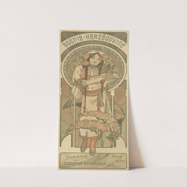 Bosnie-Herzegovine; L’exposition Universelle, Paris (1900) by Alphonse Mucha