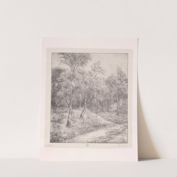 Bospad met berken (1931) by Simon Moulijn