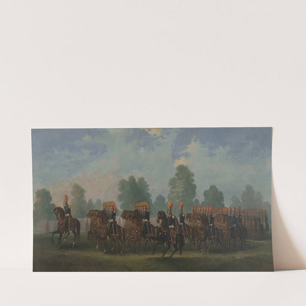 Boston Light Dragoons on the Common (circa 1845) by Thomas C. Savory