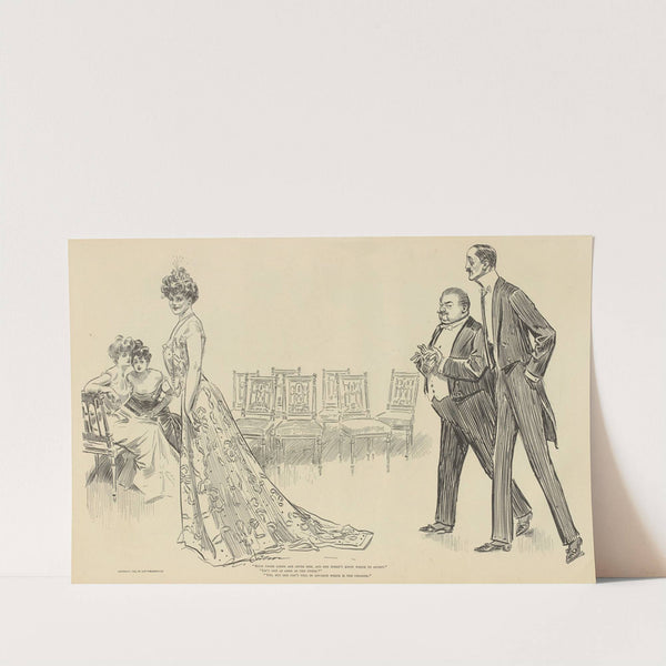 Both those Lords are after her (1900-1905) by Charles Dana Gibson