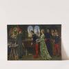 Boticcelli's studio; The first visit of Simonetta presented by Giulio and Lorenzo de Medici by Eleanor Fortescue-Brickdale