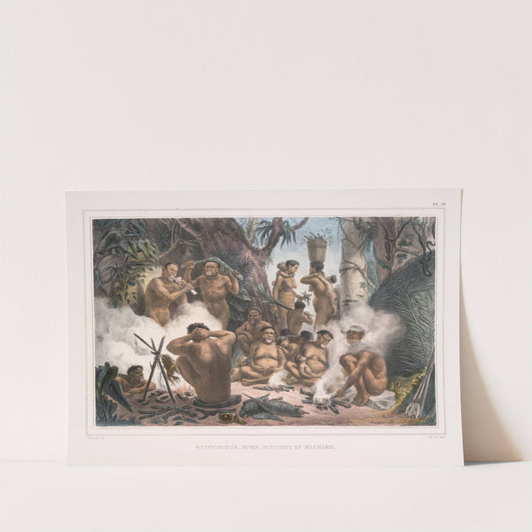 Botocoudos, Buris, Patachos et Macharis (1834 - 1839) by Jean Baptiste Debret