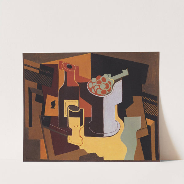 Bottle and fruit bowl (1920) by Juan Gris