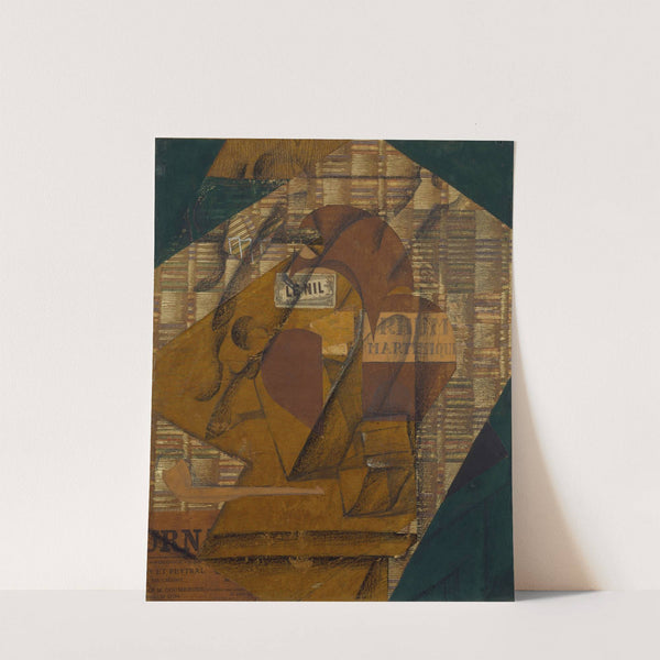 Bottle of Rum and Newspaper by Juan Gris