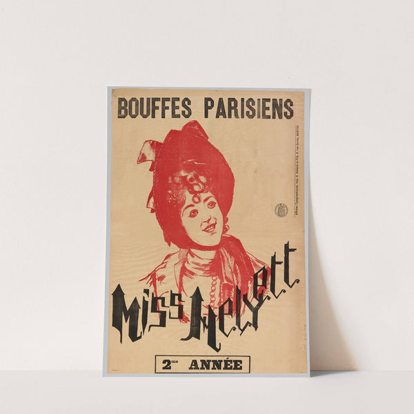 Bouffes Parisiens Miss Helyett (1890) by Imp. Schwob et fils