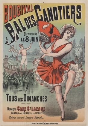 Bougival. Bal des canotiers. Ouverture le 8 juin. Tous les dimanches (1888-1894)