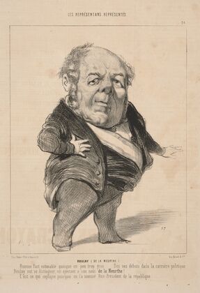 Boulay fat man with right hand on hip. (1849)