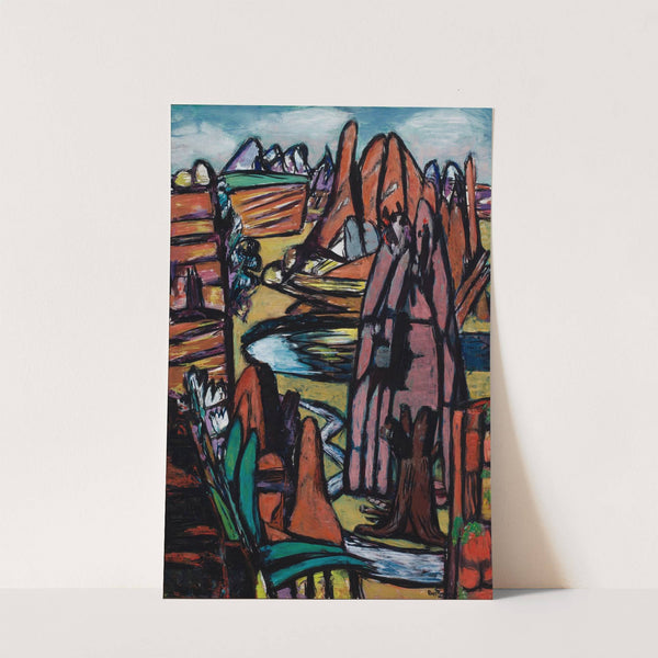 Boulder – Rocky Landscape (1949) by Max Beckmann