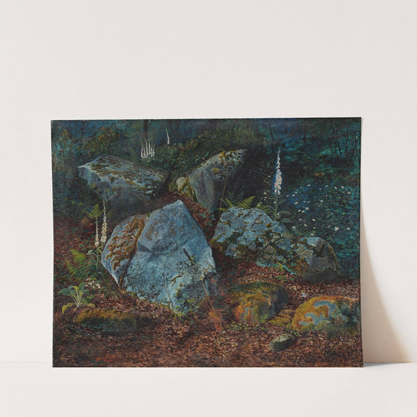 Boulders In Storsforth Wood by John Atkinson Grimshaw