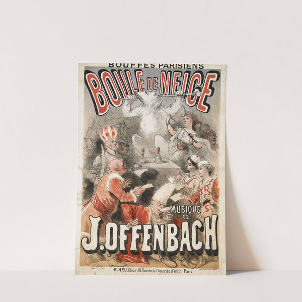 Boule De Neige, Musique De J.Offenbach (1871) by Jules Chéret