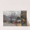 Boulevard Animé À Paris by Eugène Galien-Laloue