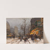 Boulevard Bonne – Nouvelle sous la neige by Eugène Galien-Laloue